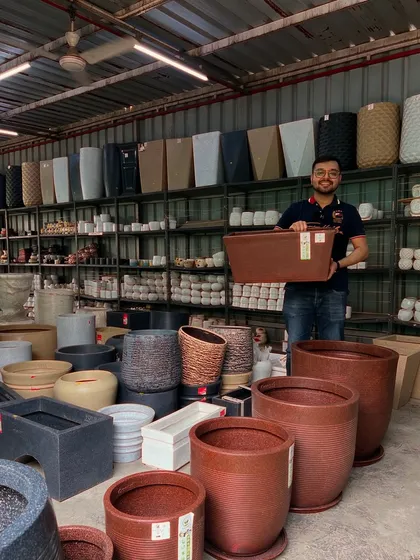 Another look at my extensive collection of roto pots, highlighting the different textures, colors, and sizes available for all your gardening needs.