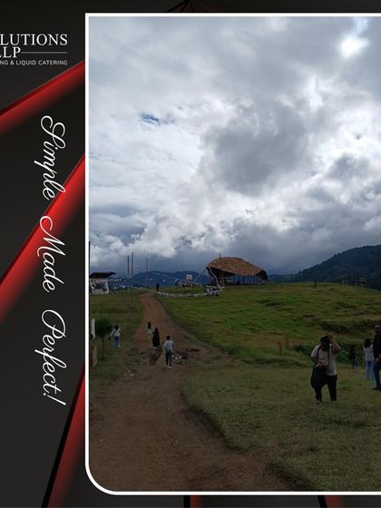 A scenic view of the Ziro Valley festival, where our team managed the Kingfisher Bar for over 10,000 festival-goers over four days.
