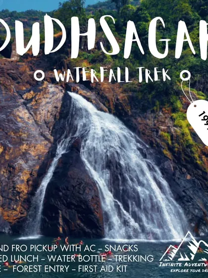 Ready for a quick but thrilling getaway? Our guided trek to Dudhsagar Falls in Goa is an all-inclusive package. We handle the transport, permits, and food so you can just enjoy the hike to this magnificent waterfall.