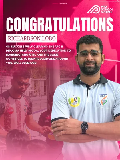 We lead by example. Congratulations to our coach, Richardson Lobo, on successfully clearing the prestigious AFC B Diploma. Our commitment to professional development ensures our players receive the highest quality coaching.