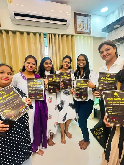 A group of my certified students, ready to start their professional journey. It's a pleasure to see their confidence and excitement.