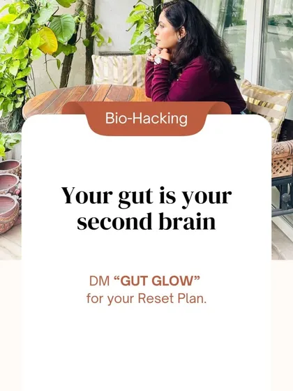 Your gut is your second brain. It influences everything from your mood to your skin. To start your Gut Glow Reset Plan and learn how to biohack your digestive health, get in touch with us.