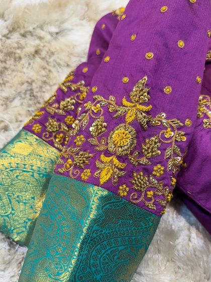 Chaithu Gowda - Custom Designer Ethnic Wear Custom Embroidered Blouses photo 76