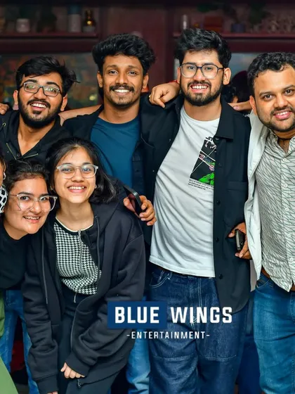 A group of friends enjoying the vibe at Secret Story.