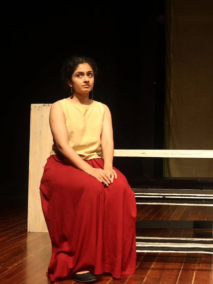 A still from a rehearsal of "The House of Bernarda Alba."