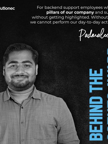 Padmalochan receives the "Behind The Scenes Award" for his invaluable contributions as a pillar of our backend support team.
