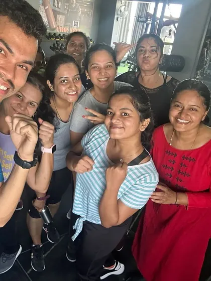 Hard work followed by happy faces. This is our women's batch after a tough but rewarding cardio kickboxing session. We train hard and support each other.