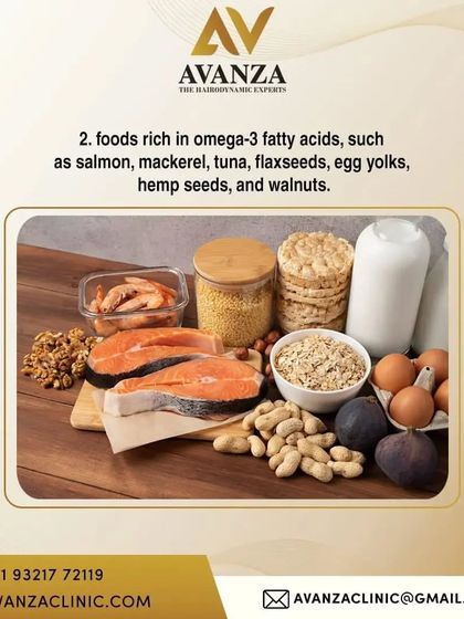 Foods rich in omega-3 fatty acids help nourish the scalp and hair follicles. Salmon, mackerel, flaxseeds, and walnuts are excellent choices to incorporate into your diet.
