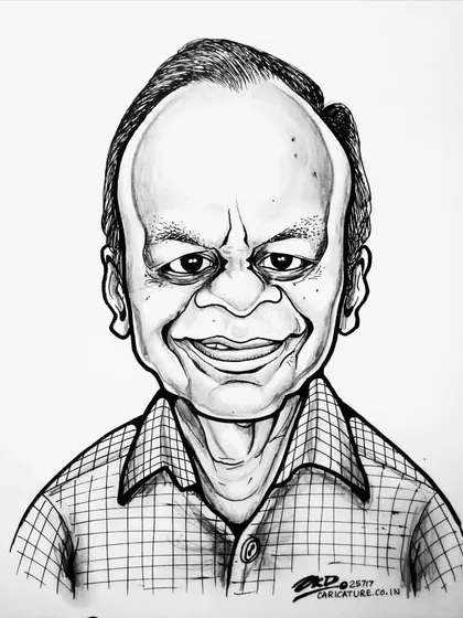 This caricature was a gift for an elderly gentleman in an old age home. Bringing a moment of joy to someone through art is one of the most fulfilling parts of my work.