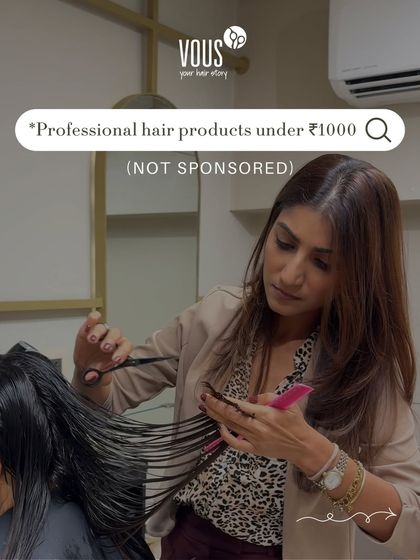 You don't need to spend a fortune to get good hair. This carousel features some of my favorite professional quality hair products that are all under ₹1000, proving that affordable, reliable care is possible.