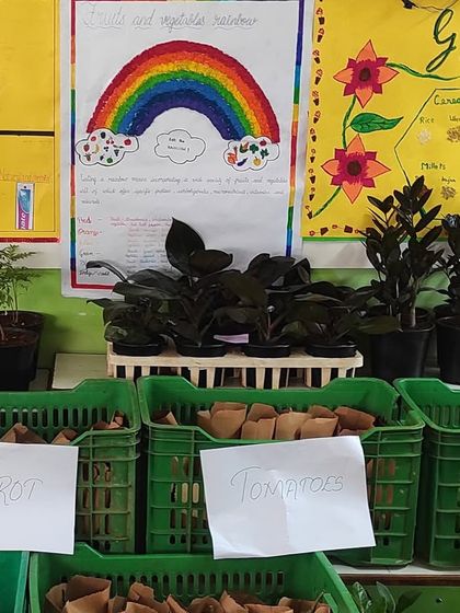 From growing to marketing. We are so proud of our students from HCC for hosting their own farmers market, selling carrots, tomatoes, and cabbage they grew themselves in our urban farm plot.
