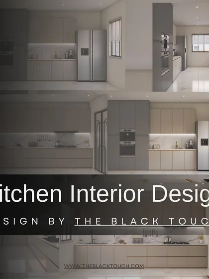 A collage of 3D views for a kitchen project, showing different angles and design possibilities. This helps our clients visualize the final outcome before we even begin construction.