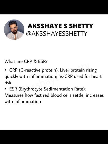 What do CRP and ESR mean on your blood report? These are non-specific markers of inflammation. I explain how obesity can raise these levels and how some coaches misuse this information to sell detox products.
