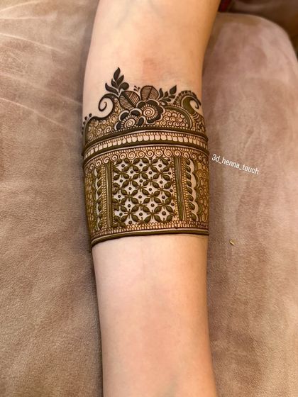 3D Henna Touch - Festive & Occasional Mehndi Statement Arm & Wrist Bands photo 24