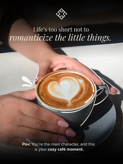 It's more than just coffee, it's a small moment of comfort in your day. I believe even the busiest days deserve a perfectly crafted latte.