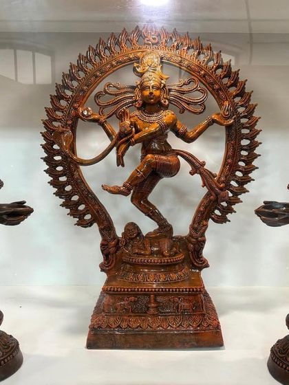 The form, the formless, the formless form. This Nataraja sculpture represents the cosmic dance of creation and destruction, a deep inspiration for my art.