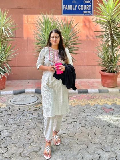 Outside the Family Court in Saket, Delhi. This is where sensitive matters of divorce, custody, and other family disputes are decided. Your rights are my fight.