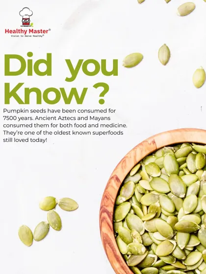 Pumpkin seeds are one of the oldest known superfoods, consumed for thousands of years for both food and medicine. Snacking on them is like snacking like an Aztec warrior.