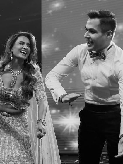 The best moments are the unscripted ones. The pure laughter and joy between the couple during their performance is what makes a sangeet truly special.