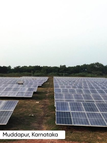 A solar installation for a cement plant in Muddapur, Karnataka. We are committed to innovating solutions that support a sustainable future for India's core industries.