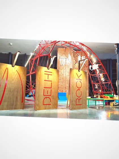 Our custom Delhi Rock signs welcome you as you enter the main floor, setting the stage for the adventure within.