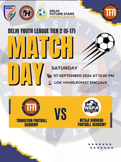 Announcing the U-17 match against Netaji Subhash FA.