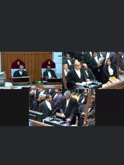 A screenshot from a Supreme Court hearing. In these moments, presenting a case and engaging with the complexities of the law, I feel the most alive and dedicated to my craft.