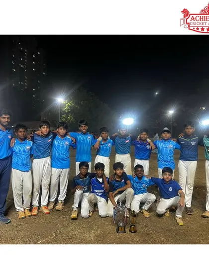 The team photo after securing the runners-up trophy in the night T-20 tournament.
