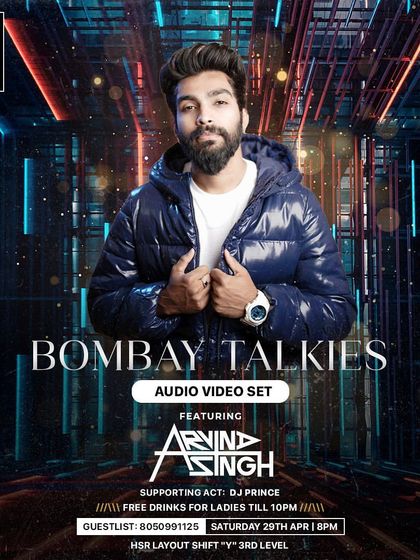 The poster for Bombay Talkies, an audio-video set night at Shift HSR.