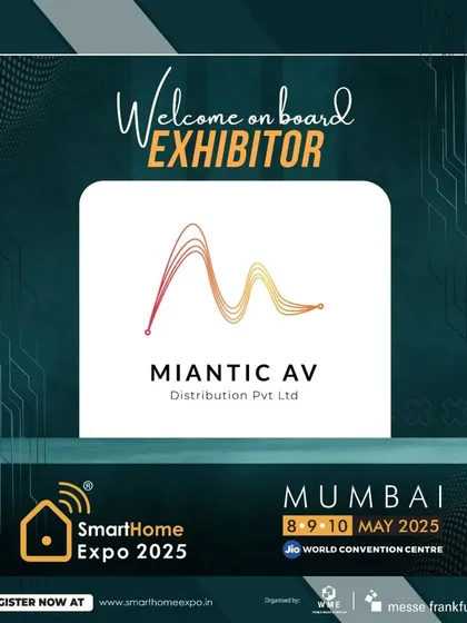 We welcome Miantic AV Distribution for the 5th year in a row, a testament to their commitment to driving innovation in the smart home sector.