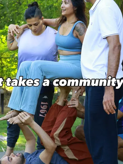 It truly takes a community to lift each other up. Acro yoga is one of my favorite ways to build trust, communication, and playful connection. It’s a reminder that we are stronger and more balanced together.