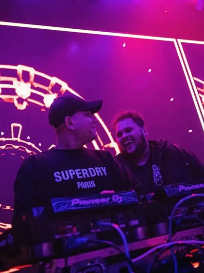 It's always double the energy when I share the stage with my brother, DJ Yoschi. We feed off each other's vibe to keep the crowd jumping all night long.