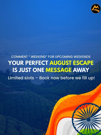 Your perfect August escape is just one message away. Limited slots are available, so book now before we fill up.