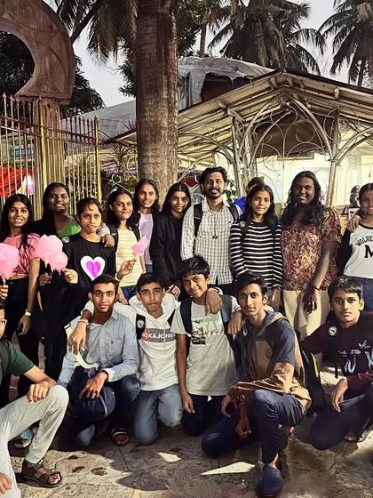 A happy group photo from our 2023 picnic, with students and teachers enjoying a day of fun and relaxation.