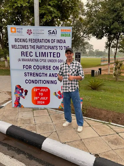 Arriving at the REC Limited course on Strength and Conditioning for the Boxing Federation of India.