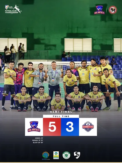 The final score of our semi-final match. A 5-3 victory that sent us to the final.