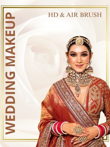 I offer both HD and Airbrush wedding makeup to give you that flawless finish. We'll decide together which option is best for your skin and your big day.