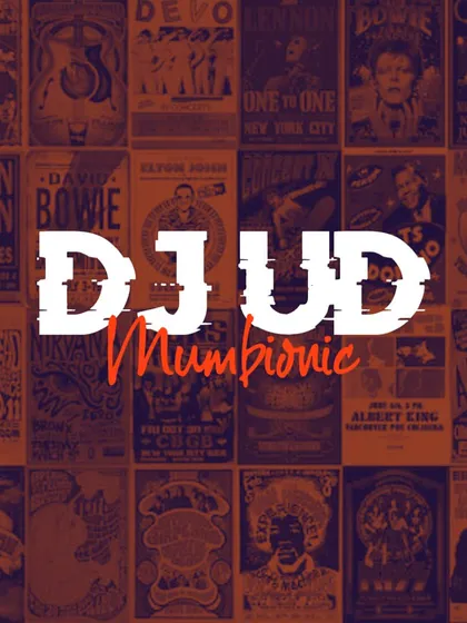 My official DJ UD logo. The "Mumbionic" name represents my unique blend of Mumbai's energy with bionic, precise mixing.