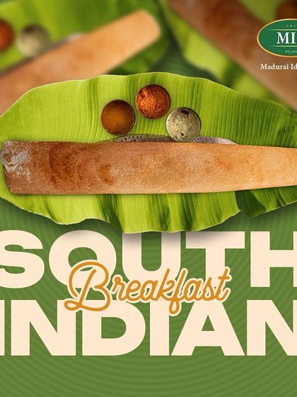 A classic South Indian breakfast featuring a crispy dosa. It's a simple, elegant, and flavorful dish that we love to prepare.