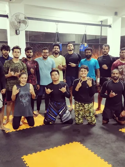 Teamwork is the beauty of our sport. This picture shows the camaraderie we share after a tough training session. Talent wins games, but teamwork wins championships.