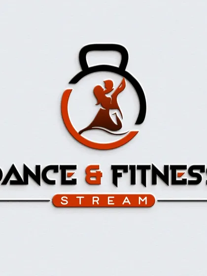 Our official logo. Dance & Fitness Stream is all about combining the joy of movement with the benefits of a great workout.