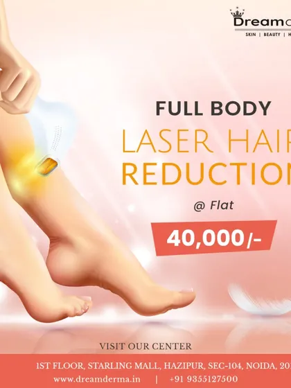 Achieving smooth skin all over is more accessible than you think. I offer comprehensive full body laser hair reduction packages at a competitive price, providing a long term solution to unwanted hair without the hassle of regular salon visits.