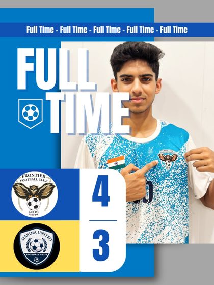 A close 4-3 victory for our U-19 team in a friendly match against Marina United FC.