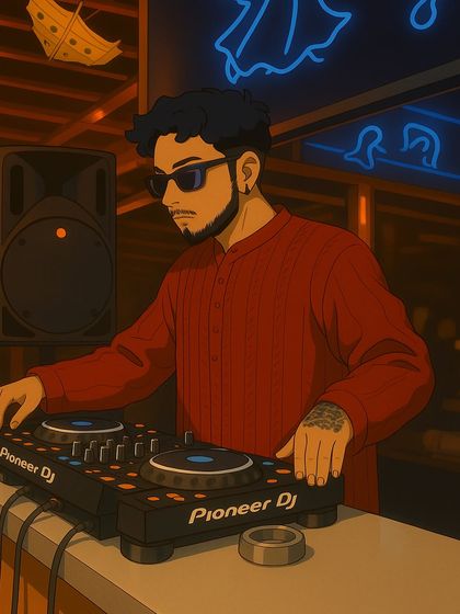 A more introspective piece of art. It reflects the deeper, more philosophical side of my personality and my connection to music.