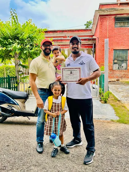 This is me after completing my NIS (National Institute of Sports) certification course. Being a certified coach means my training methods are professional, structured, and effective.