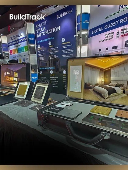 Our portable suitcase demo was a big hit at the Kolhapur Expo, providing a hands-on experience of our smart villa and hotel guest room solutions.