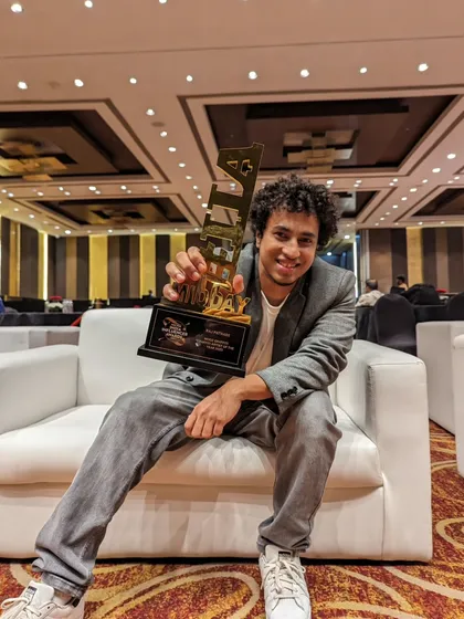 I was so honored to receive this award from Mid-Day for my graffiti work. It's a huge moment for me and for the entire Indian graffiti community to get this recognition.