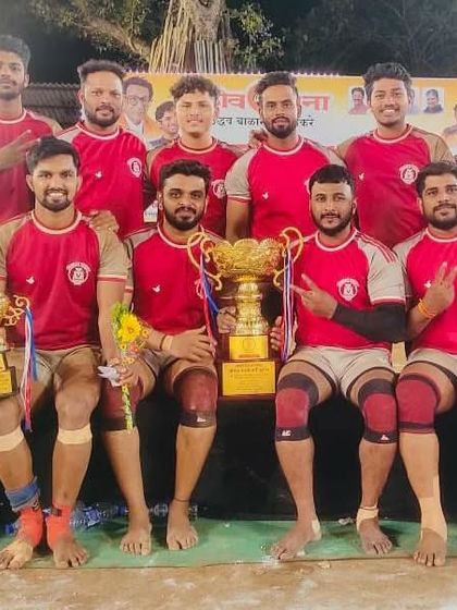 Our team as runners-up in the Navodit Sangh men's Kabaddi tournament, ready to come back stronger.