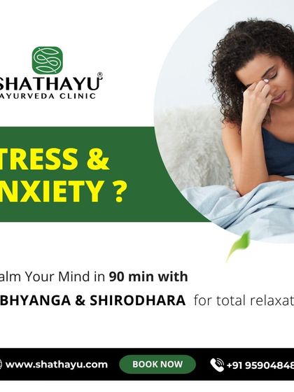 If you are dealing with stress and anxiety, I offer a 90-minute session of Abhyanga and Shirodhara. This powerful combination is designed to calm your mind and induce total relaxation.