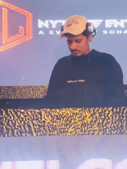 Beyond clubs, I also handle private parties and corporate events. Here I am at a custom event, where I can integrate visuals and branding for a complete audio-visual experience.